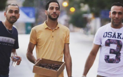 How do Palestinians give locally during Ramadan?